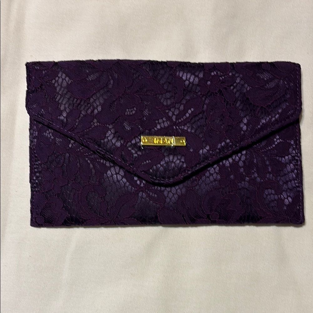 IMAN Purple Lace Clutch